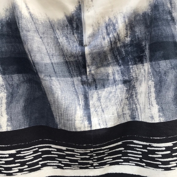 Elie Tahari Cream/Yellow/Blue Skirt - Size 2 - Picture 4 of 6